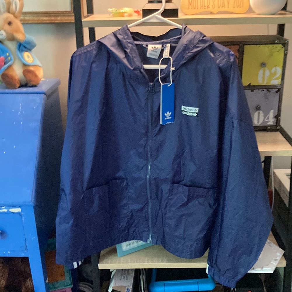 BNWT Adidas zip up windbreaker